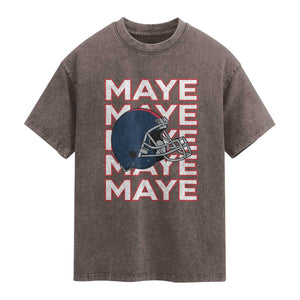 Maye Lover Washed Cotton T-Shirt NE Quarterback Fan Gift