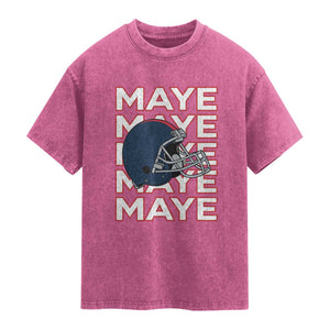 Maye Lover Washed Cotton T-Shirt NE Quarterback Fan Gift