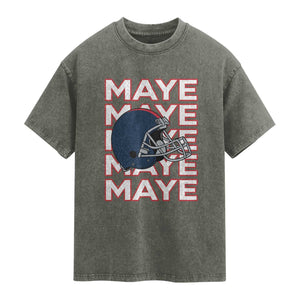 Maye Lover Washed Cotton T-Shirt NE Quarterback Fan Gift