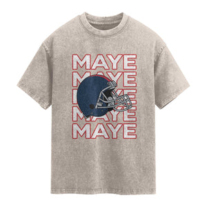 Maye Lover Washed Cotton T-Shirt NE Quarterback Fan Gift