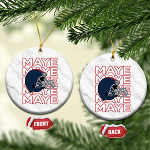 Maye Lover Ceramic Ornament NE Quarterback Fan Gift TS12 1pc White Marble Print Your Wear