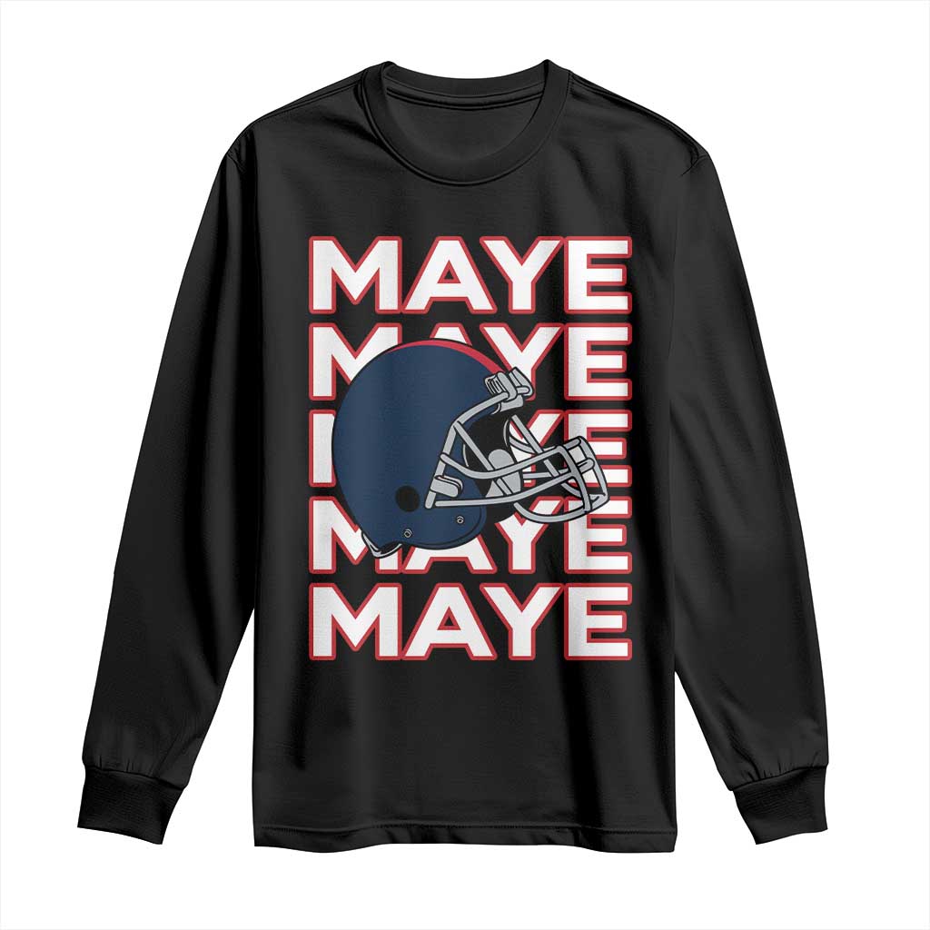 Maye Lover Long Sleeve Shirt NE Quarterback Fan Gift TS12 Black Print Your Wear