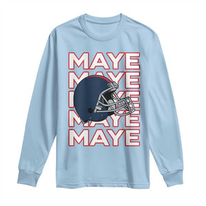 Maye Lover Long Sleeve Shirt NE Quarterback Fan Gift TS12 Light Blue Print Your Wear