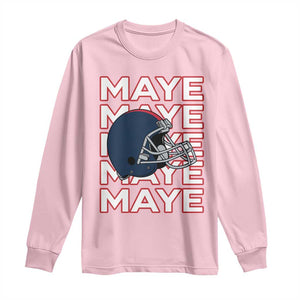 Maye Lover Long Sleeve Shirt NE Quarterback Fan Gift TS12 Light Pink Print Your Wear