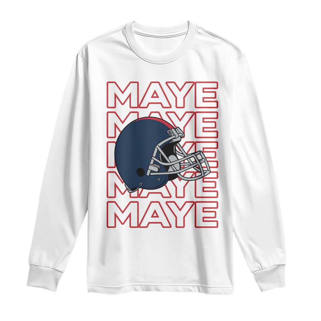 Maye Lover Long Sleeve Shirt NE Quarterback Fan Gift TS12 White Print Your Wear