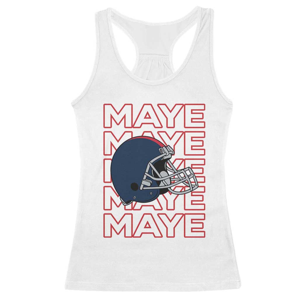 Maye Lover Racerback Tank Top NE Quarterback Fan Gift TS12 White Print Your Wear