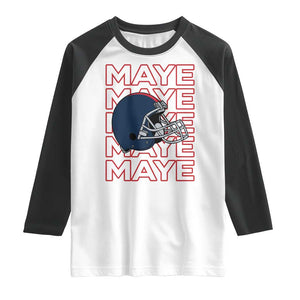 Maye Lover Raglan Shirt NE Quarterback Fan Gift TS12 White Black Print Your Wear