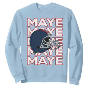 Maye Lover Sweatshirt NE Quarterback Fan Gift TS12 Light Blue Print Your Wear