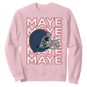 Maye Lover Sweatshirt NE Quarterback Fan Gift TS12 Light Pink Print Your Wear