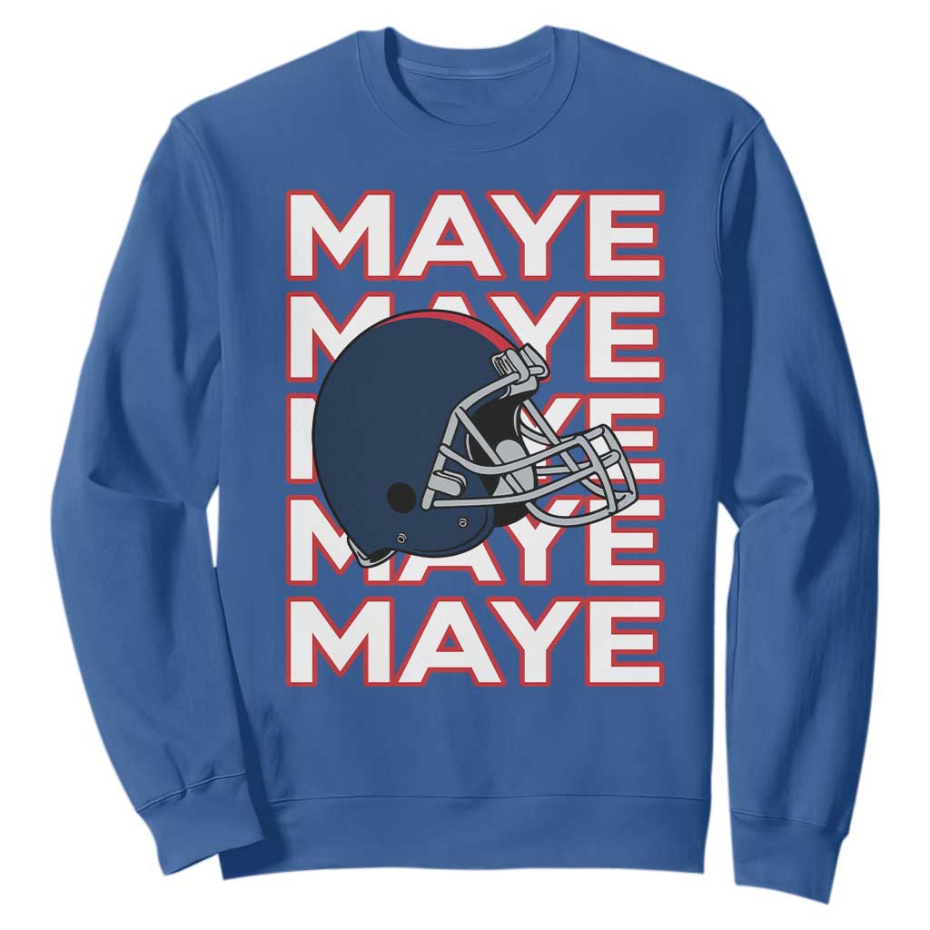 Maye Lover Sweatshirt NE Quarterback Fan Gift TS12 Royal Blue Print Your Wear