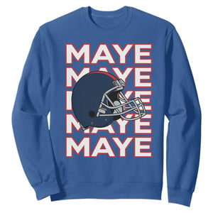 Maye Lover Sweatshirt NE Quarterback Fan Gift TS12 Royal Blue Print Your Wear