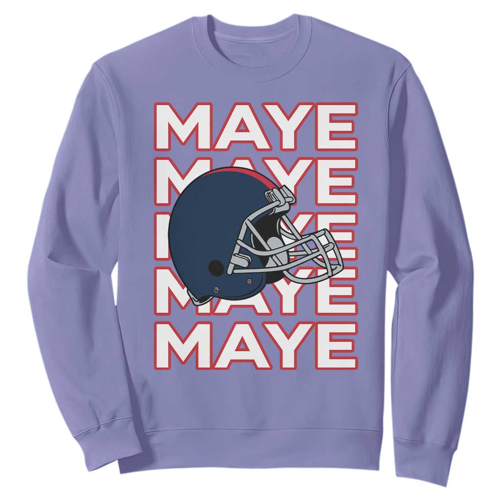 Maye Lover Sweatshirt NE Quarterback Fan Gift TS12 Violet Print Your Wear