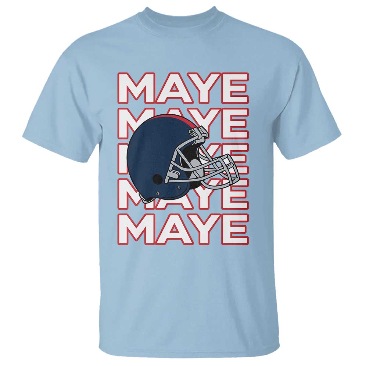 Maye Lover T Shirt NE Quarterback Fan Gift TS12 Light Blue Print Your Wear