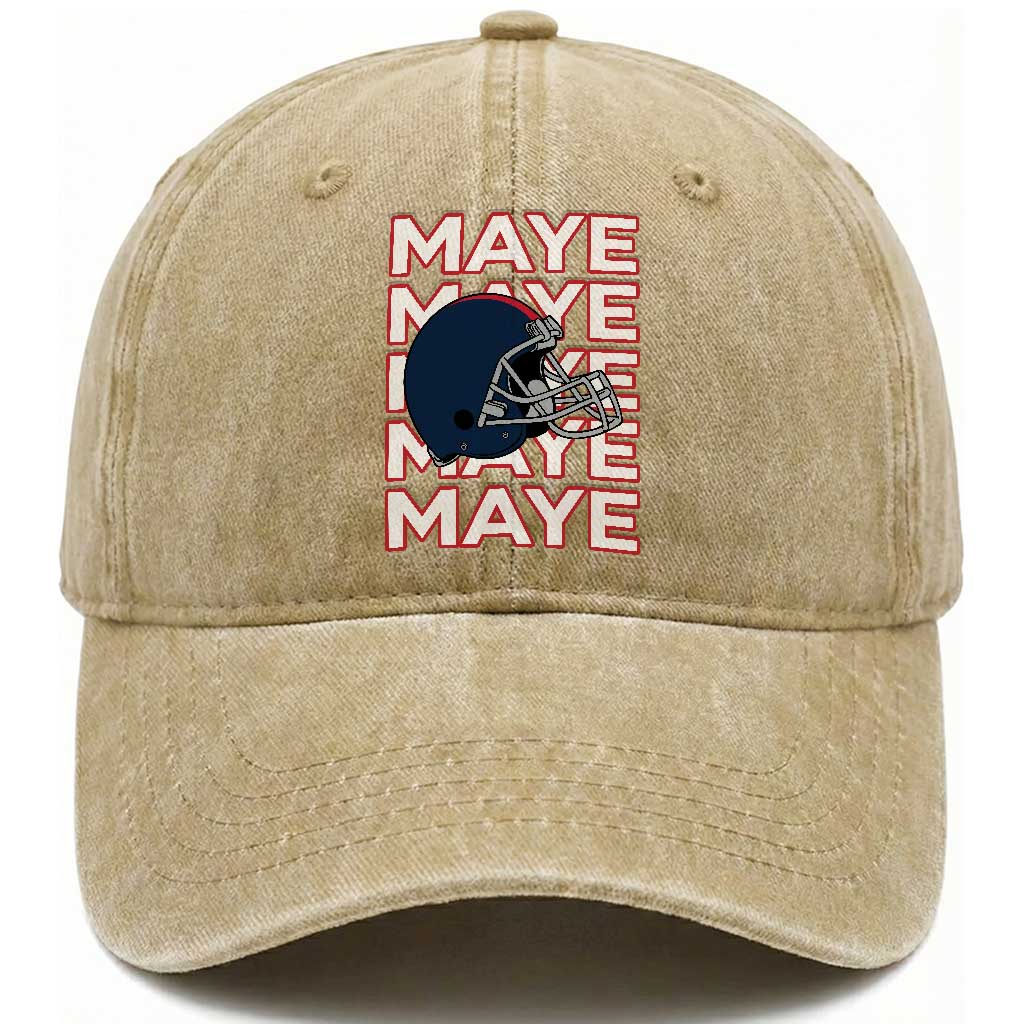 Maye Lover Washed Cotton Baseball Cap NE Quarterback Fan Gift TS12 Print Your Wear