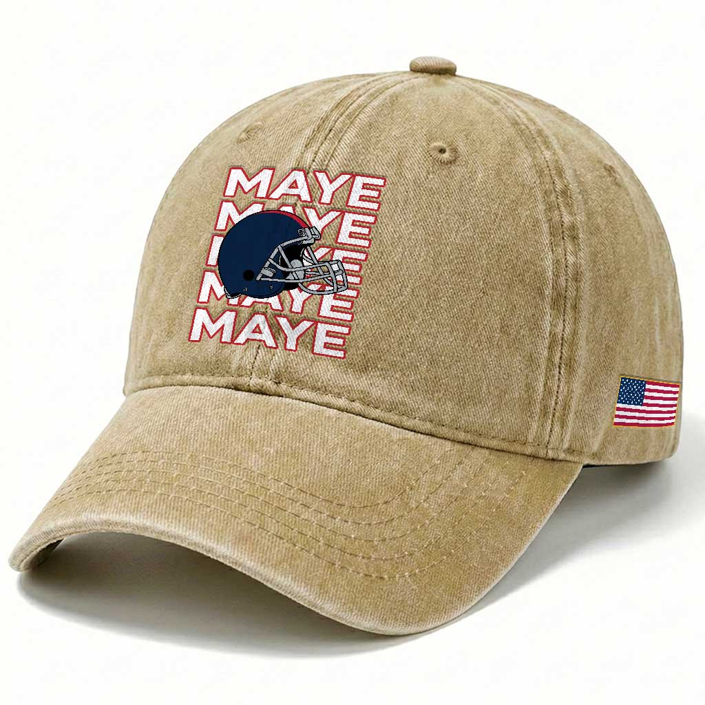 Maye Lover Washed Cotton Baseball Cap NE Quarterback Fan Gift TS12 Print Your Wear