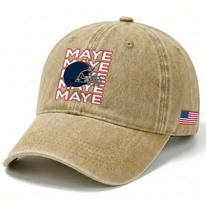 Maye Lover Washed Cotton Baseball Cap NE Quarterback Fan Gift TS12 Print Your Wear