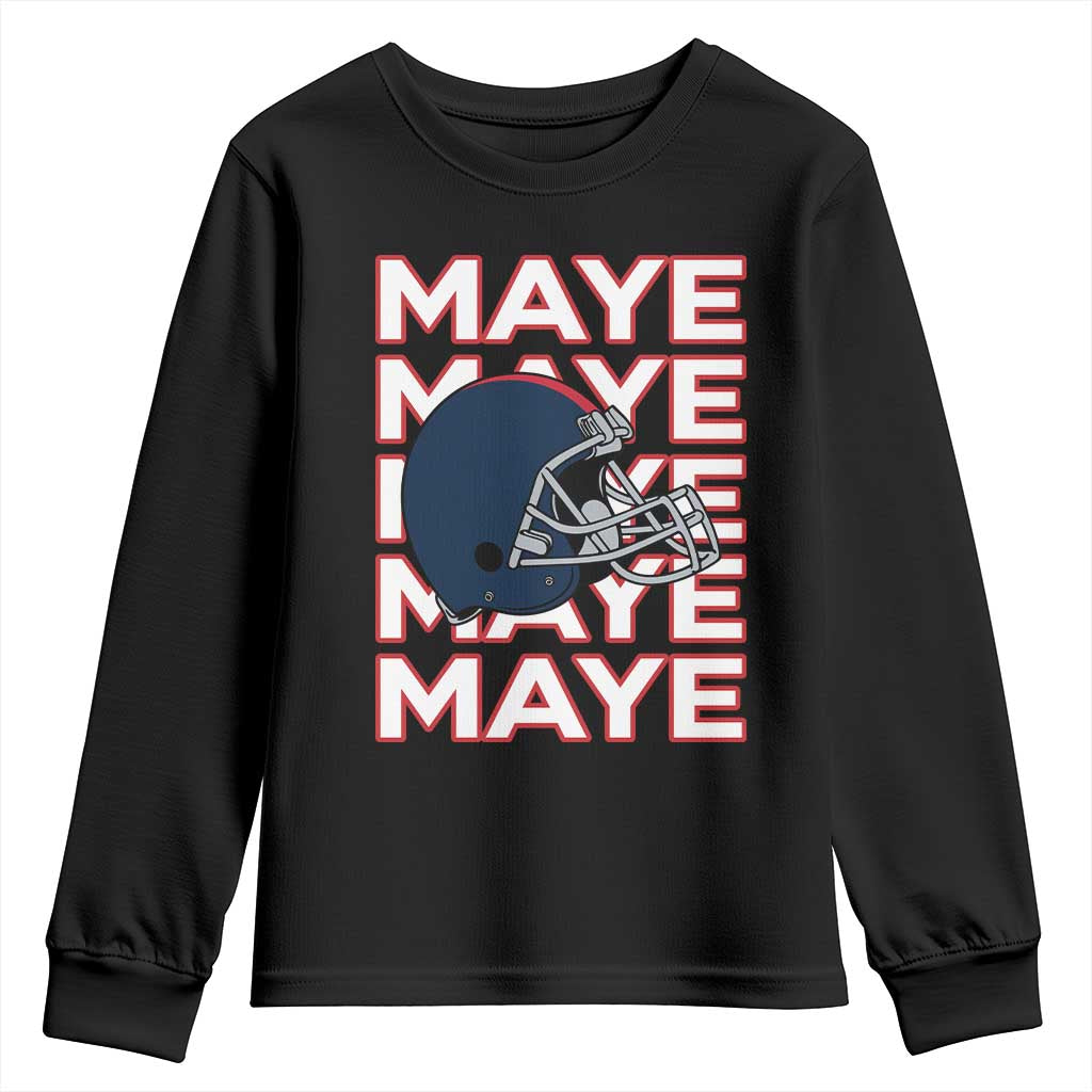 Maye Lover Youth Sweatshirt NE Quarterback Fan Gift TS12 Black Print Your Wear