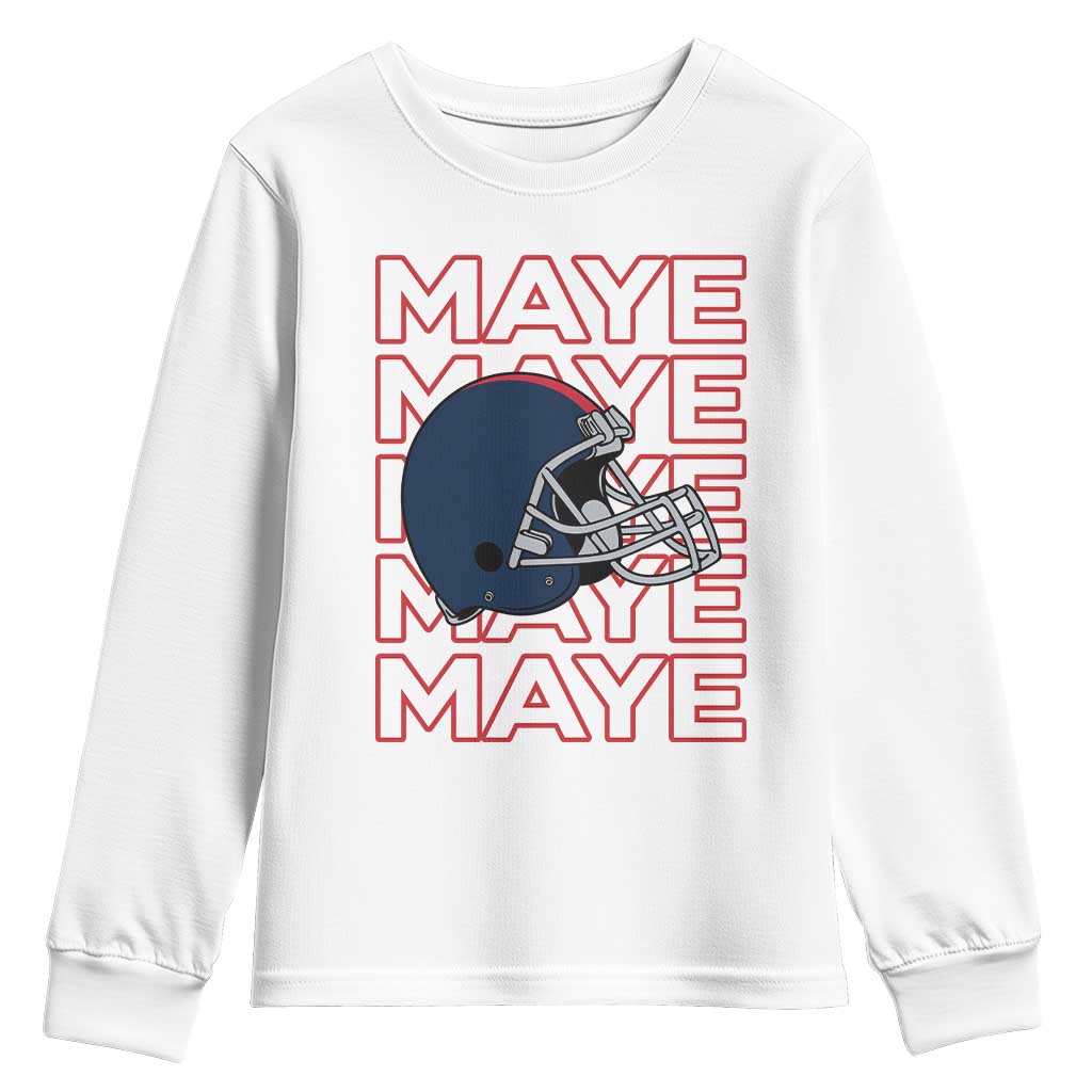 Maye Lover Youth Sweatshirt NE Quarterback Fan Gift TS12 White Print Your Wear