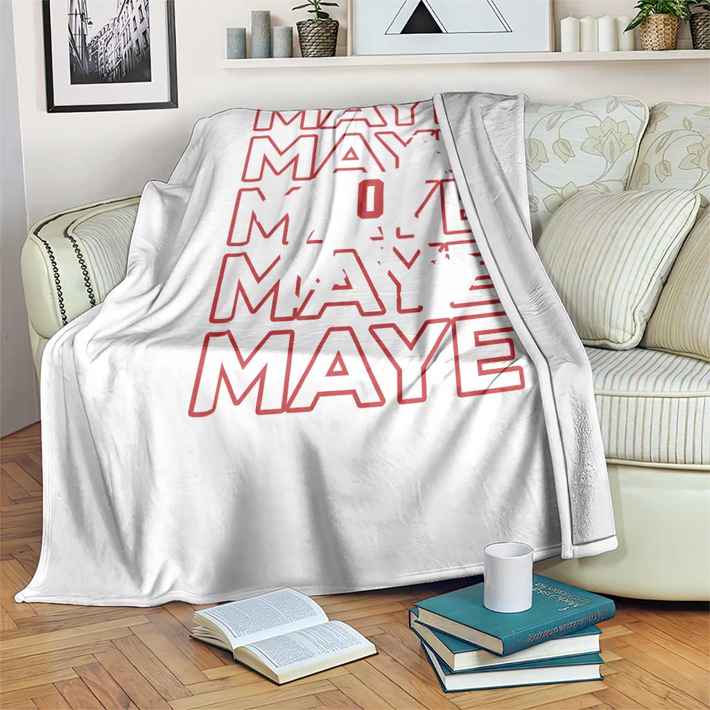 The GOAT Maye Throw Blanket NE Quarterback Fan Gift TS12 Print Your Wear