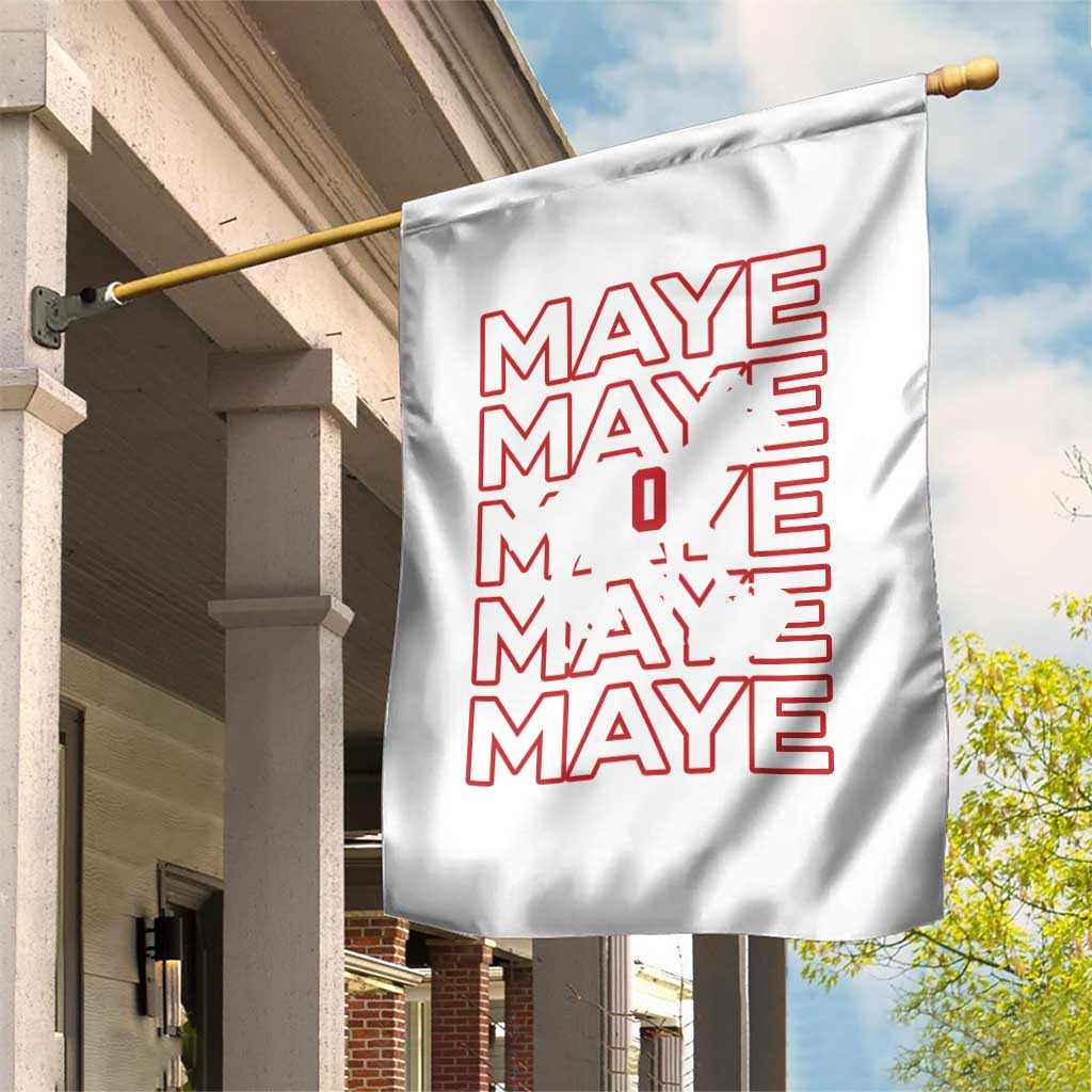 The GOAT Maye Garden Flag NE Quarterback Fan Gift TS12 Print Your Wear