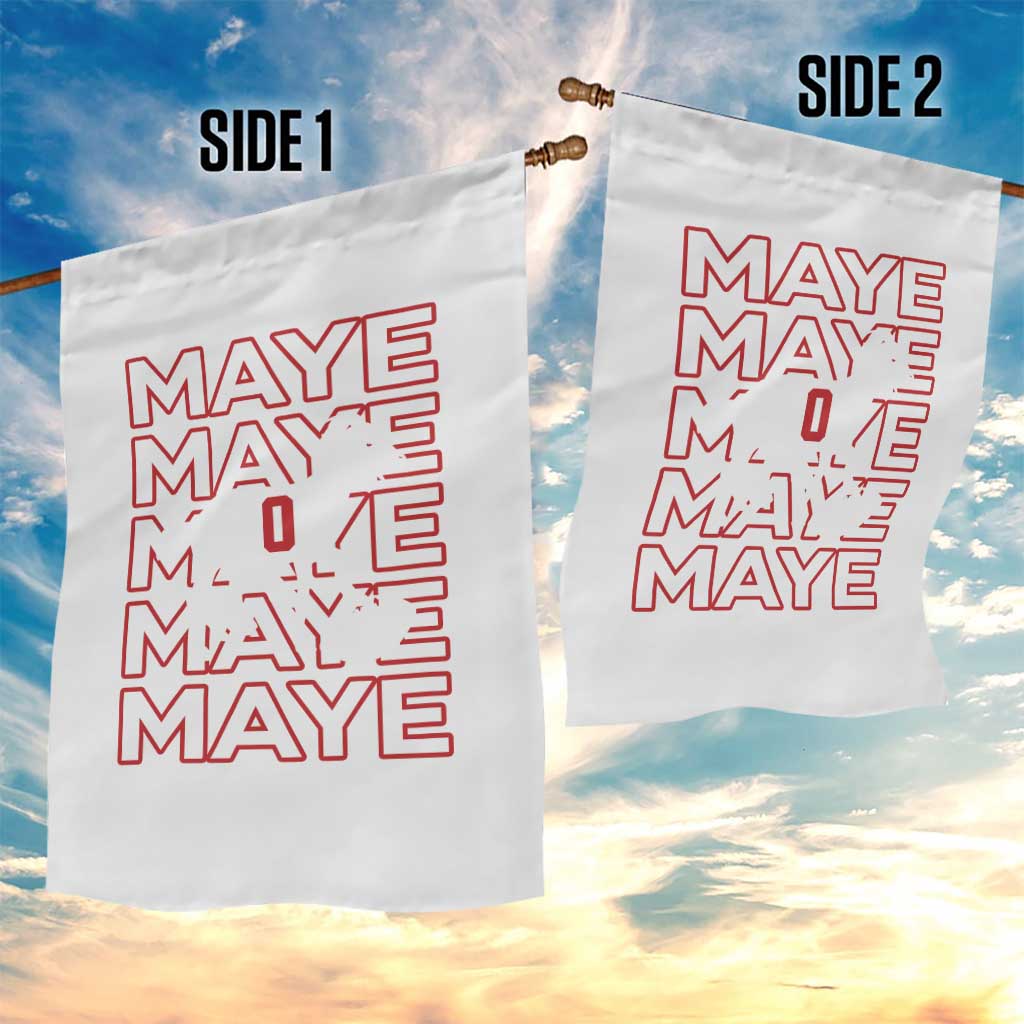 The GOAT Maye Garden Flag NE Quarterback Fan Gift TS12 Print Your Wear