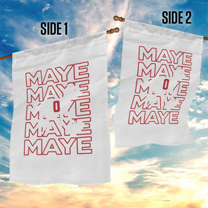 The GOAT Maye Garden Flag NE Quarterback Fan Gift TS12 Print Your Wear