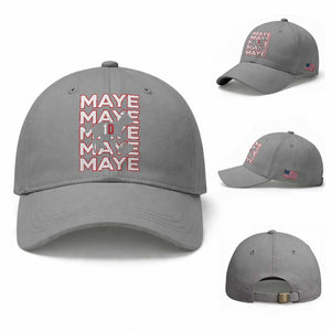 The GOAT Maye Baseball Cap NE Quarterback Fan Gift TS12 Baseball Cap Universal Fit Sport Gray Print Your Wear