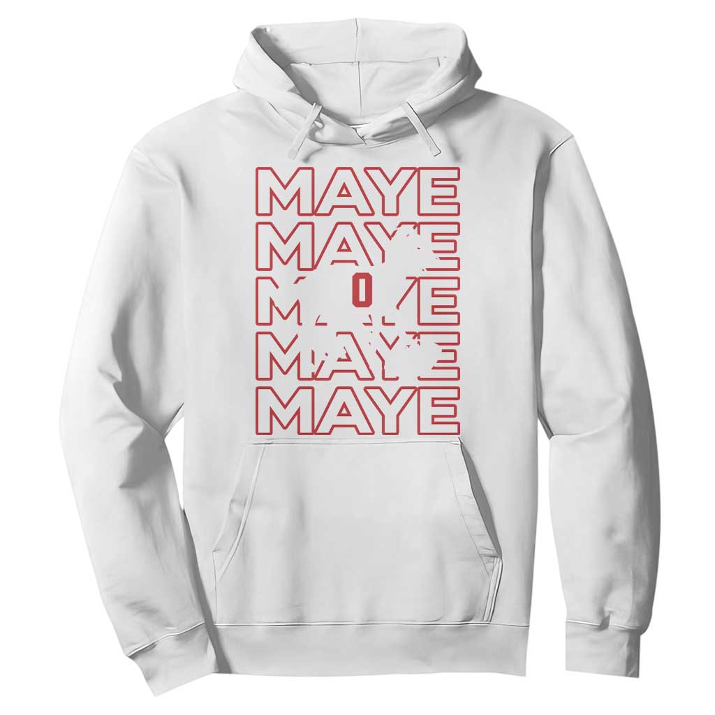 The GOAT Maye Hoodie NE Quarterback Fan Gift TS12 White Print Your Wear