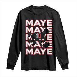 The GOAT Maye Long Sleeve Shirt NE Quarterback Fan Gift TS12 Black Print Your Wear