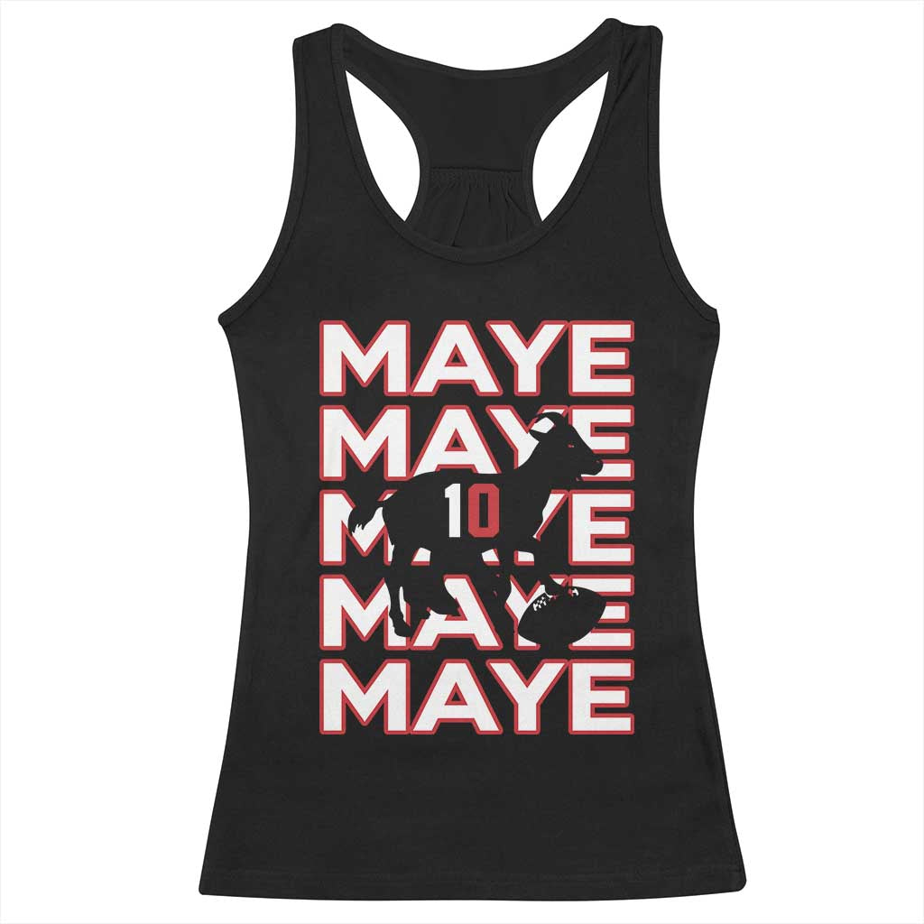 The GOAT Maye Racerback Tank Top NE Quarterback Fan Gift TS12 Black Print Your Wear