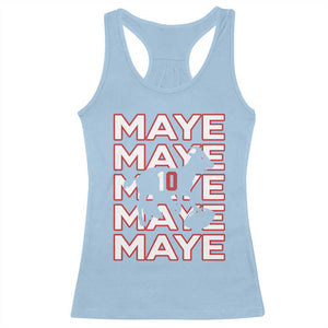 The GOAT Maye Racerback Tank Top NE Quarterback Fan Gift TS12 Light Blue Print Your Wear