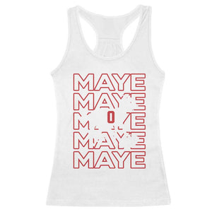 The GOAT Maye Racerback Tank Top NE Quarterback Fan Gift TS12 White Print Your Wear