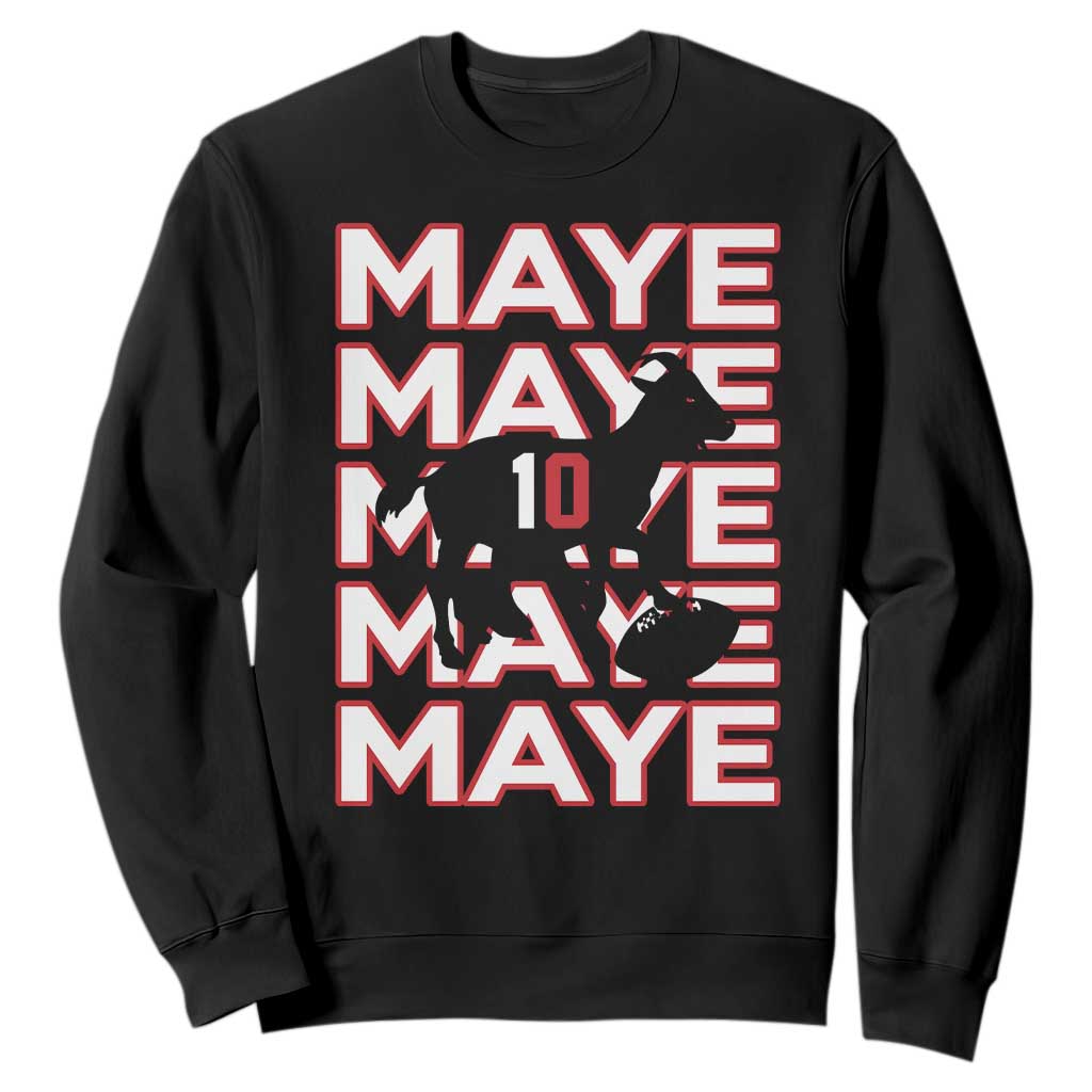 The GOAT Maye Sweatshirt NE Quarterback Fan Gift TS12 Black Print Your Wear