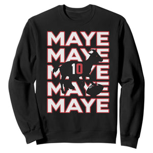 The GOAT Maye Sweatshirt NE Quarterback Fan Gift TS12 Black Print Your Wear
