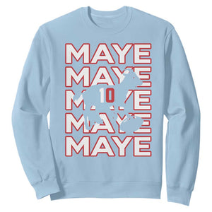 The GOAT Maye Sweatshirt NE Quarterback Fan Gift TS12 Light Blue Print Your Wear