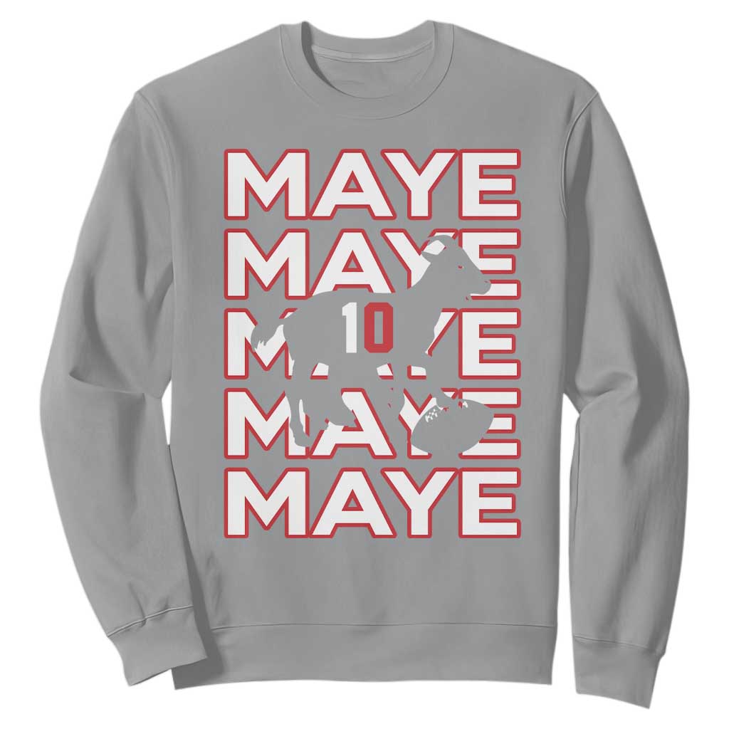 The GOAT Maye Sweatshirt NE Quarterback Fan Gift TS12 Sport Gray Print Your Wear