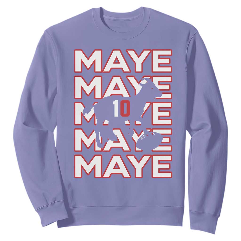 The GOAT Maye Sweatshirt NE Quarterback Fan Gift TS12 Violet Print Your Wear