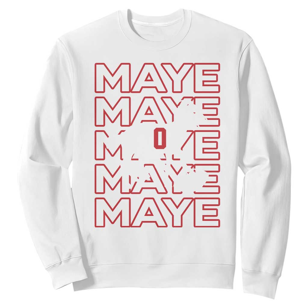 The GOAT Maye Sweatshirt NE Quarterback Fan Gift TS12 White Print Your Wear