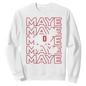 The GOAT Maye Sweatshirt NE Quarterback Fan Gift TS12 White Print Your Wear