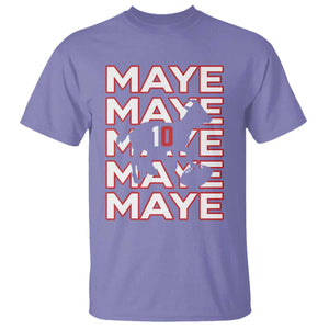The GOAT Maye T Shirt NE Quarterback Fan Gift TS12 Violet Print Your Wear