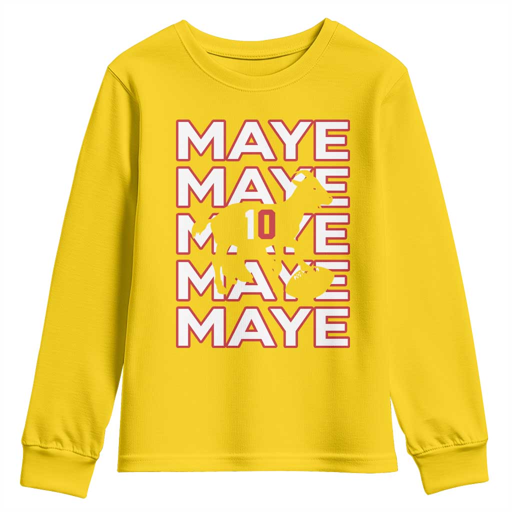 The GOAT Maye Youth Sweatshirt NE Quarterback Fan Gift TS12 Daisy Print Your Wear