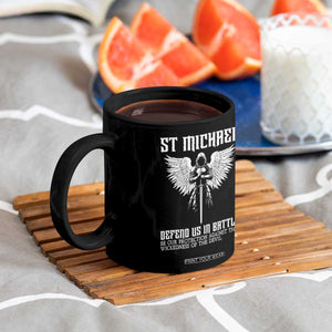 Saint Michael Defend Us In Battle Coffee Mug Christian Faith Gift TS12 Print Your Wear