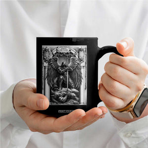 Saint Michael The Archangel Defeating Satan Coffee Mug Christian Faith Gift TS12 Print Your Wear