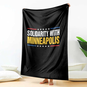 Solidarity With Minneapolis Throw Blanket Minnesota Community Support Gift TS12 Print Your Wear