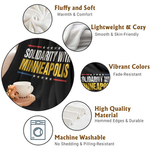 Solidarity With Minneapolis Throw Blanket Minnesota Community Support Gift TS12 Print Your Wear