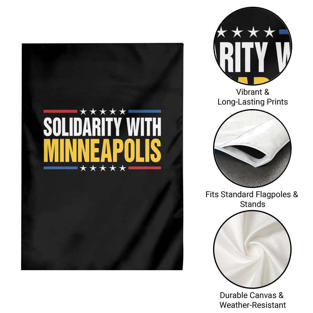 Solidarity With Minneapolis Garden Flag Minnesota Community Support Gift TS12 Print Your Wear