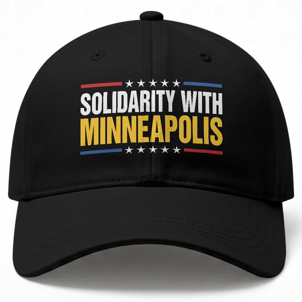 Solidarity With Minneapolis Baseball Cap Minnesota Community Support Gift TS12 Print Your Wear