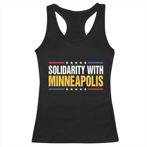 Solidarity With Minneapolis Racerback Tank Top Minnesota Community Support Gift TS12 Black Print Your Wear