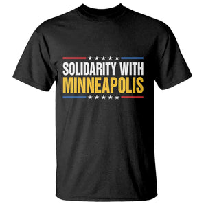 Solidarity With Minneapolis T Shirt Minnesota Community Support Gift TS12 Black Print Your Wear