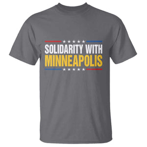 Solidarity With Minneapolis T Shirt Minnesota Community Support Gift TS12 Charcoal Print Your Wear